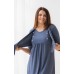 Нічна сорочка для вагітних та годування S-XL Nicoletta 7354 - синій