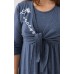 Нічна сорочка для вагітних та годування S-XL Nicoletta 7354 - синій