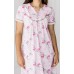 Нічна сорочка для вагітних та годування S-XL Nicoletta 7362 - світло-рожевий