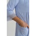Комплект для вагітних та годування (халат+нічна сорочка) S-XL Nicoletta 7367 - блакитний