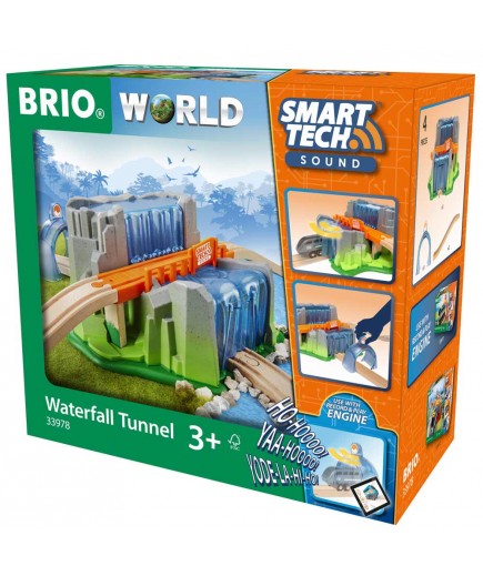 Тунель з водоспадом для залізниці BRIO Smart Tech 33978
