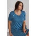 Нічна сорочка для вагітних та годування S-XL Nicoletta 7374 - синій