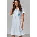 Комплект для вагітних та годування (халат+нічна сорочка) S-XL Nicoletta 7382 - блакитний