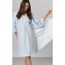 Комплект для вагітних та годування (халат+нічна сорочка) S-XL Nicoletta 7382 - блакитний