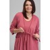 Комплект для вагітних та годування (халат+нічна сорочка) S-XL Nicoletta 7392 - бордовий