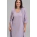 Комплект для вагітних та годування (халат+нічна сорочка) S-XL Nicoletta 7392 - бузковий