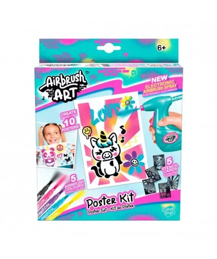 Набір для творчості Canal Toys DIY Airbrush Art з постерами AIR015 Набір для творчості Canal Toys DIY Airbrush Art з постерами AIR015