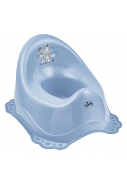 Горшок Maltex Zebra Chamber pot with anti slip rubber 6517_35 blue 681199