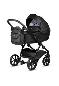 Коляска універсальна 2в1 Tutis Uno5+ Leather collection 1402699 Jet Black