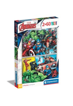 Пазл 2в1 Clementoni Avengers 2*60ел 21605