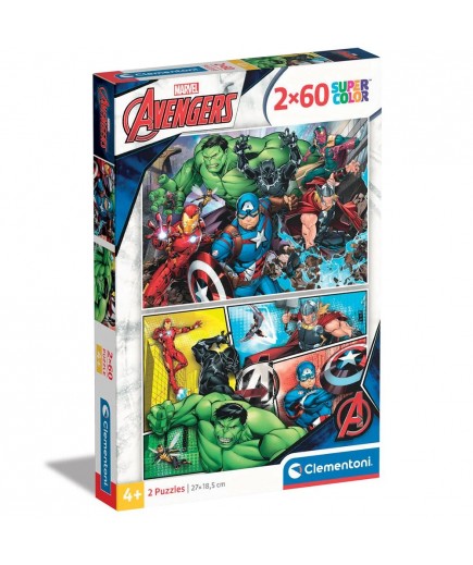 Пазл 2в1 Clementoni Avengers 2*60ел 21605