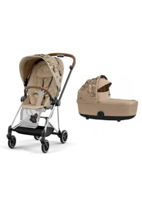 Коляска універсальна 2в1 Cybex Mios 4.0 Simply Flowers Beige/Chrome Brown 521001383/3 - 