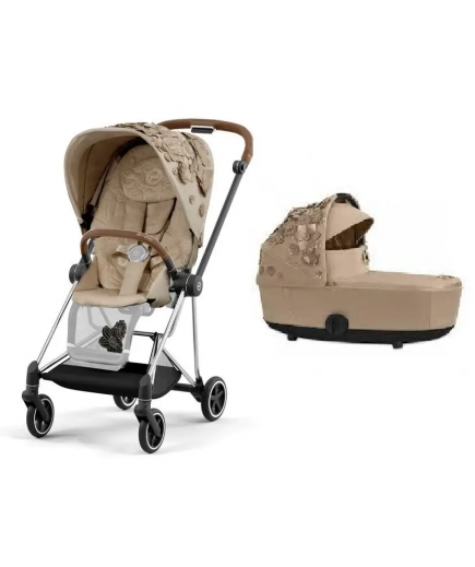 Коляска універсальна 2в1 Cybex Mios 4.0 Simply Flowers Beige/Chrome Brown 521001383/3