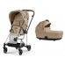 Коляска універсальна 2в1 Cybex Mios 4.0 Simply Flowers Beige/Chrome Brown 521001383/3