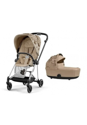 Коляска универсальная 2в1 Cybex Mios 4.0 Simply Flowers Beige/Chrome Black 521001383/2