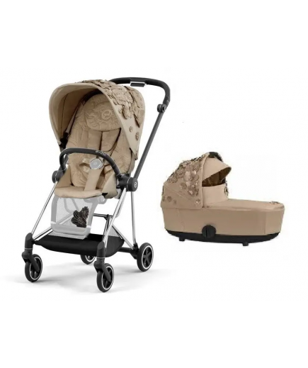 Коляска універсальна 2в1 Cybex Mios 4.0 Simply Flowers Beige/Chrome Black 521001383/2