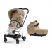 Коляска універсальна 2в1 Cybex Mios 4.0 Simply Flowers Beige/Chrome Black 521001383/2