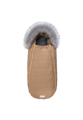 Конверт Dorechi Baby XS Флiс 1882 FО Beige з опушкою