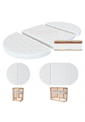 Матрац-трансформер IngVart Smart Bed Oval кокос+поролон 60х72/120 см 601525
