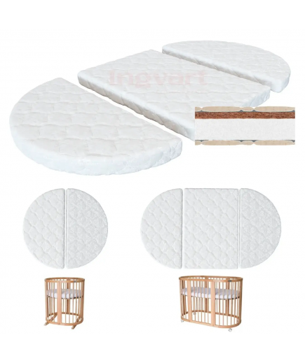 Матрац-трансформер IngVart Smart Bed Oval кокос+поролон 60х72/120 см 601525