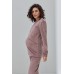 Піжама для вагітних та годування (світшот довг.рук+штани) S-XL Юла мама HYGGE NW-5.13.1 -бузковий