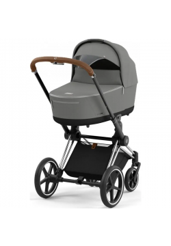 Коляска універсальна (люлька) Cybex Priam 4.0 Mirage Grey/Chrome Brown 523000809/3-1