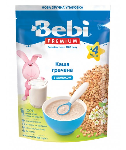 Каша Bebi Премиум молочная гречневая 200г  1104800