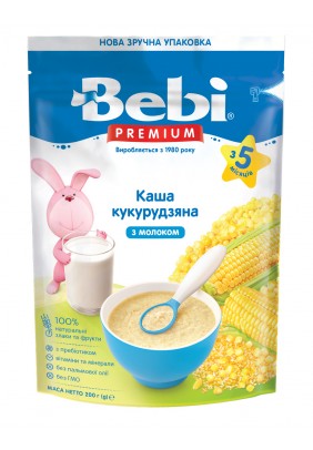Каша Bebi Преміум молочна кукурудзяна 200г 1104897 - 