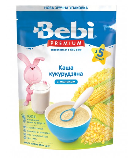 Каша Bebi Преміум молочна кукурудзяна 200г 1104897
