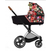 Коляска універсальна (люлька) Cybex Priam 4.0 Spring Blossom Dark/Chrome Brown 522000777/3-1