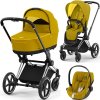 Коляска універсальна 3в1 Cybex Priam 4.0 Mustard Yellow/Chrome Black/Cloud Z-iSize Plus 522000965/3-3