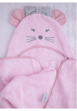 Рушник для купання Верес Mouse pink 190.50