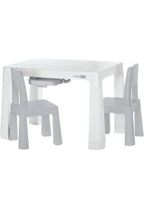 Комплект стіл+2 стільця FreeON Neo White-Grey 46620 - 