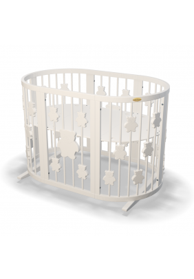 Ліжко-трансформер дитяче IngVart Smart bed Round 9в1 ведмедики 1369001