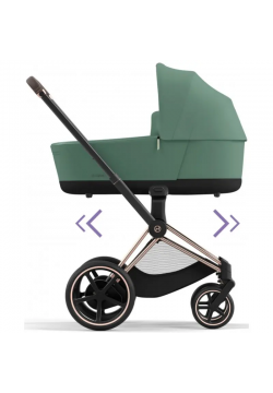 Коляска універсальна (люлька) Cybex e-Priam 4.0 Leaf Green/Rosegold 520020102LG/4-1