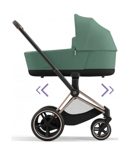 Коляска універсальна (люлька) Cybex e-Priam 4.0 Leaf Green/Rosegold 520020102LG/4-1