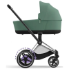 Коляска універсальна (люлька) Cybex e-Priam 4.0 Leaf Green/Chrome Black 520020102LG/2-1