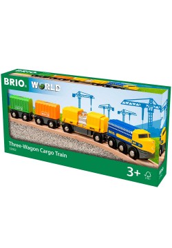 Вантажний потяг з трьома вагонами BRIO 33982