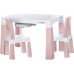 Комплект стіл+2 стільця FreeON Neo White-Pink 46644