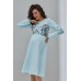 Сукня для вагітних та годування S-XL Юла мама MAGNOLIA DR-30.092 -блакитний