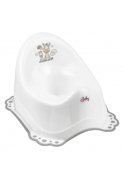 Горшок Maltex Zebra Chamber pot with anti slip rubber 6517_60 white 681202