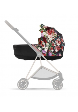 Коляска універсальна (люлька) Cybex Priam 4.0 Spring Blossom Dark/Matt Black 522000777/1