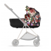 Коляска універсальна (люлька) Cybex Priam 4.0 Spring Blossom Dark/Matt Black 522000777/1