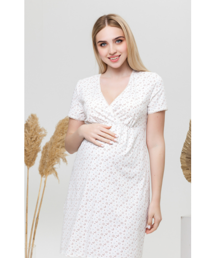 Нiчна сорочка для вагітних та годування XS-XL Юла мама ALISA LIGHT NW-1.4.7