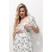 Сукня для вагітних і годування S-XXL Юла мама BRIELLA DR-23.052 -молочний