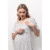 Сукня для вагітних і годування S-XXL Юла мама BRIELLA DR-23.053 -молочний