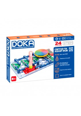 Конструктор електронний DOKA 24 схеми D70700