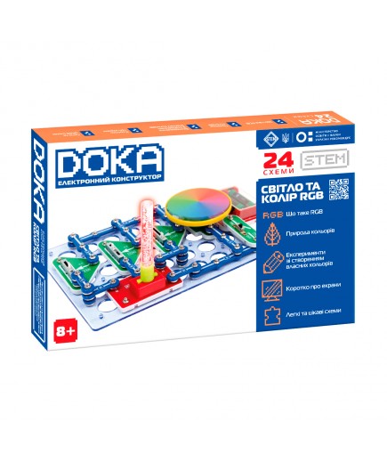 Конструктор електронний DOKA 24 схеми D70700