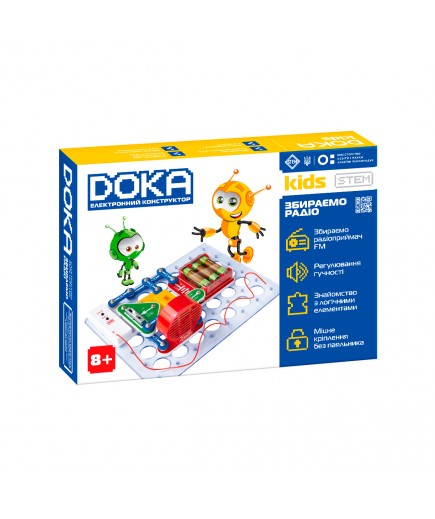 Конструктор електронний DOKA Збираємо радіо D70703