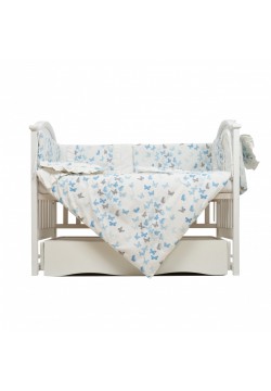 Постільний комплект Twins Romantic Spring collection Butterfly white 7од 4027-TRS-401